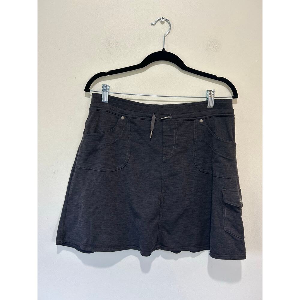 Kuhl skirt womens size M bue skort cargo jersey material built in shorts hiking